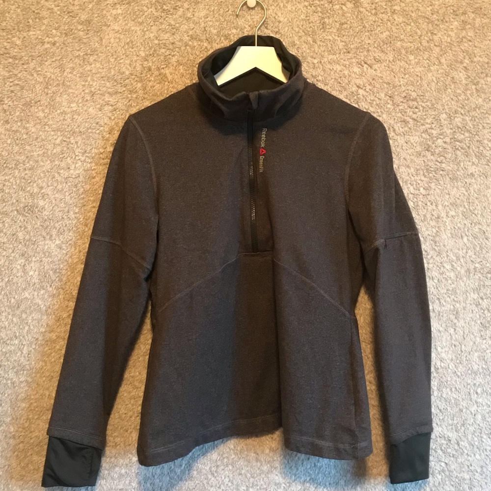 Reebok Crossfit LS Pullover Size L Dark Grey